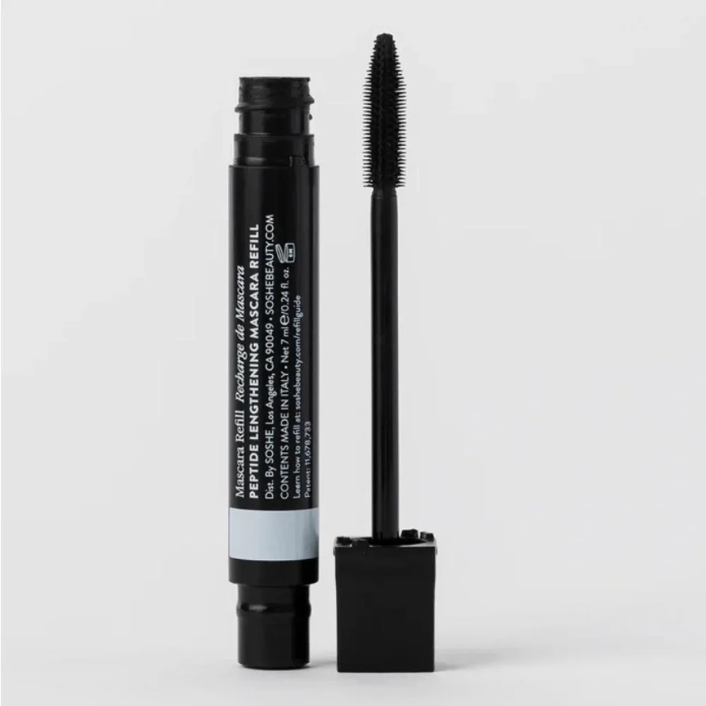 NWT Soshe Peptide Lengthening Mascara Refill (Formula and Brush) - Black